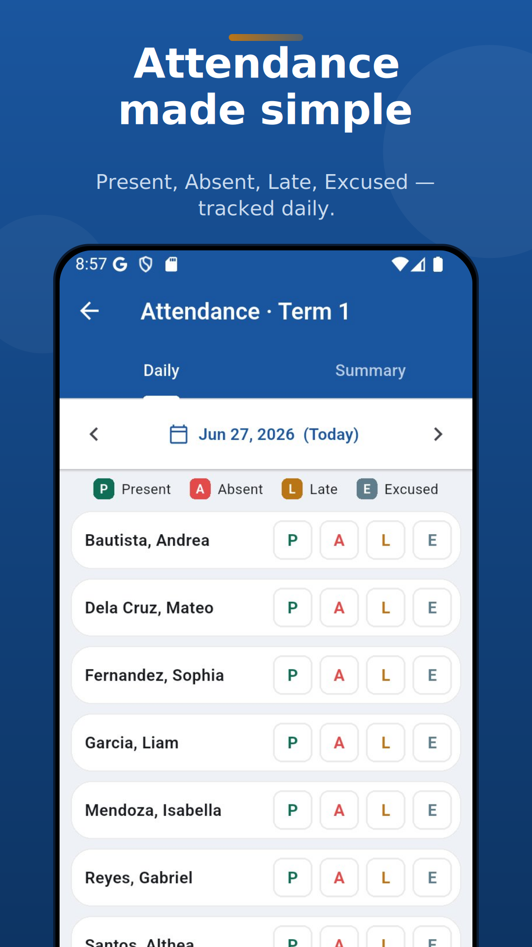 Attendance made simple